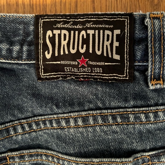 Structure  Men’s Dark Blue Jeans Relax Fit Size 29X32 - Picture 6 of 10